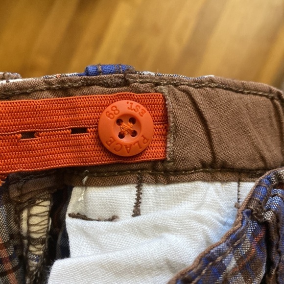 The Children’s Place Blue Brown Plaid Shorts 24M - Picture 4 of 4